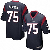 Nike Men & Women & Youth Texans #75 Newton Navy Team Color Game Jersey,baseball caps,new era cap wholesale,wholesale hats